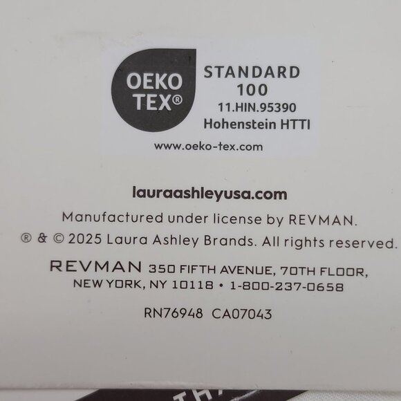 Laura Ashley Queen Sheet Set Cotton Percale Pink Heart Embroidered Easy Care - Picture 5 of 7